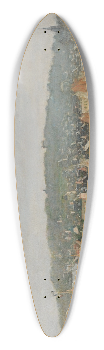 Eugne Boudin - Le port de Trouville le matin 39.3 inch art pintail longboard deck