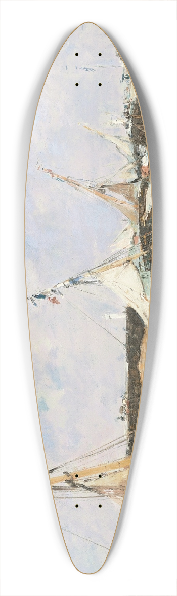 Eugne Boudin - Trouville. Barques choues entre les jetes 39.3 inch art pintail longboard deck