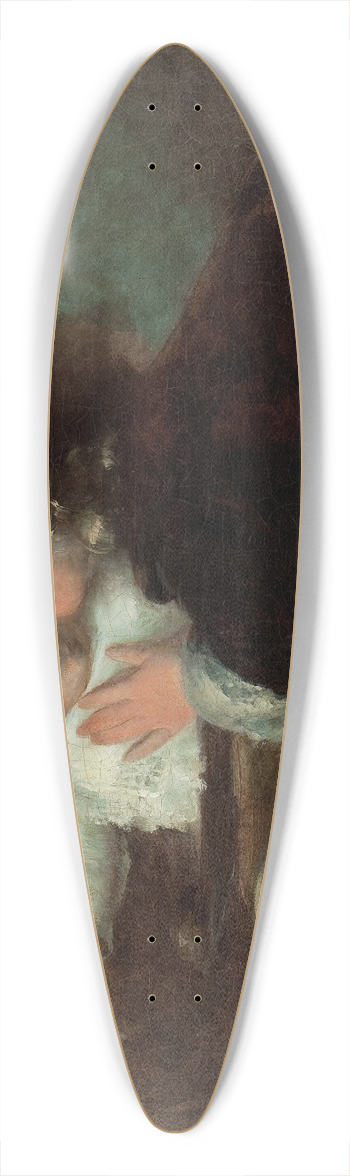 Eugne Carriere - The Kiss 39.3 inch art pintail longboard deck