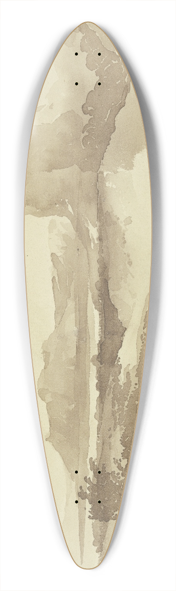 Eugne Delacroix - Landscape 39.3 inch art pintail longboard deck