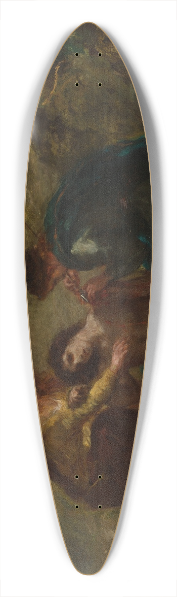 Eugne Delacroix - St. Sebastian with St. Irene and Attendant 39.3 inch art pintail longboard deck