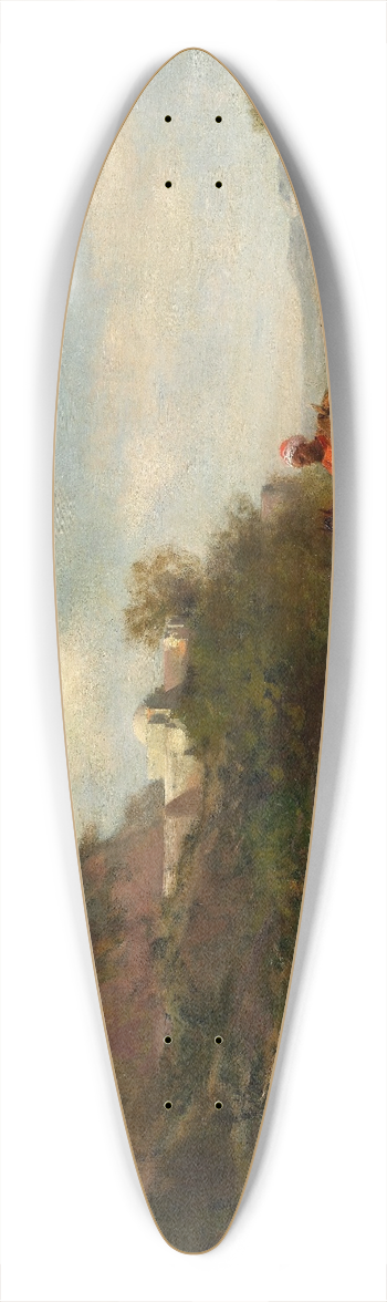 Eugne Fromentin - Arabs watering their horses 39.3 inch art pintail longboard deck