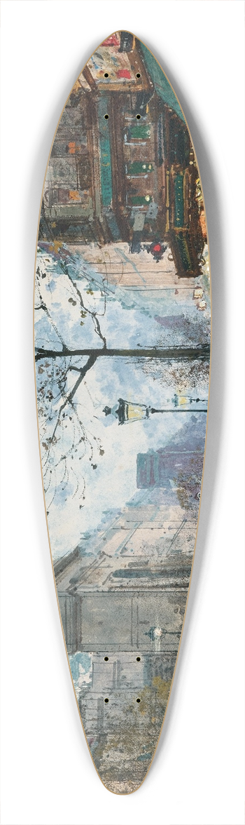 Eugne Galien-Laloue - Paris, La Porte Saint-Denis 39.3 inch art pintail longboard deck