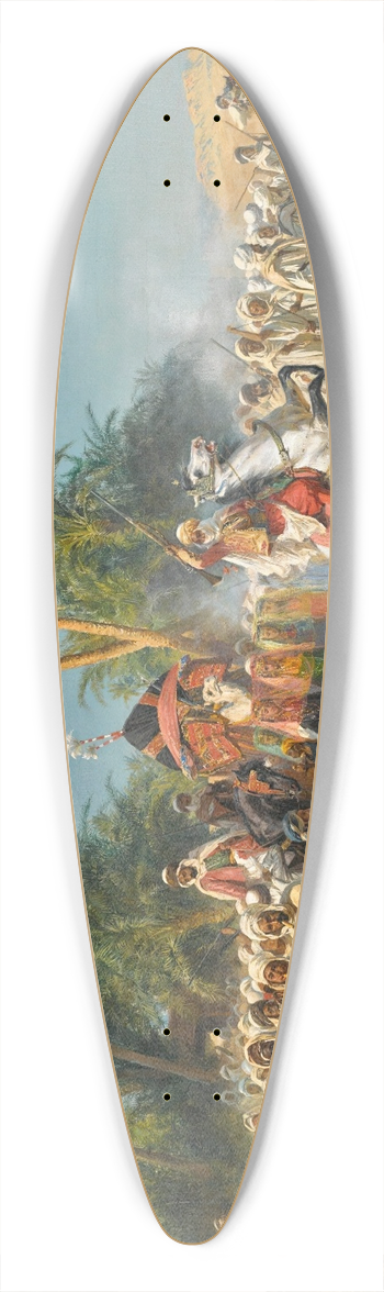 Eugne Girardet - Celebration in Biskra 39.3 inch art pintail longboard deck