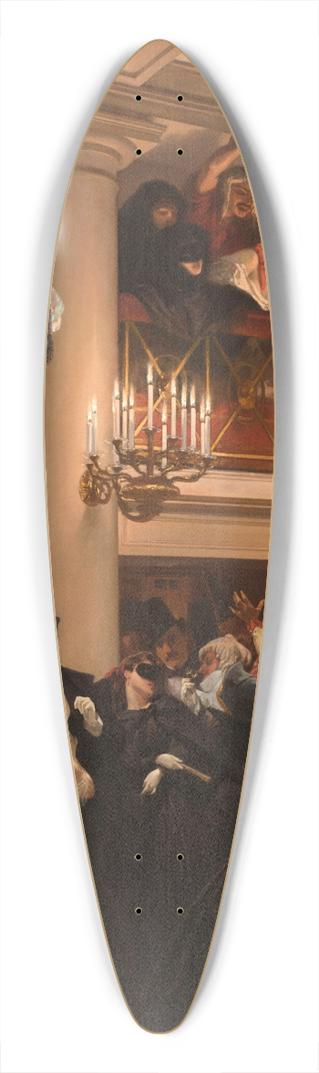 Eugne Giraud - The Opera Ball 39.3 inch art pintail longboard deck