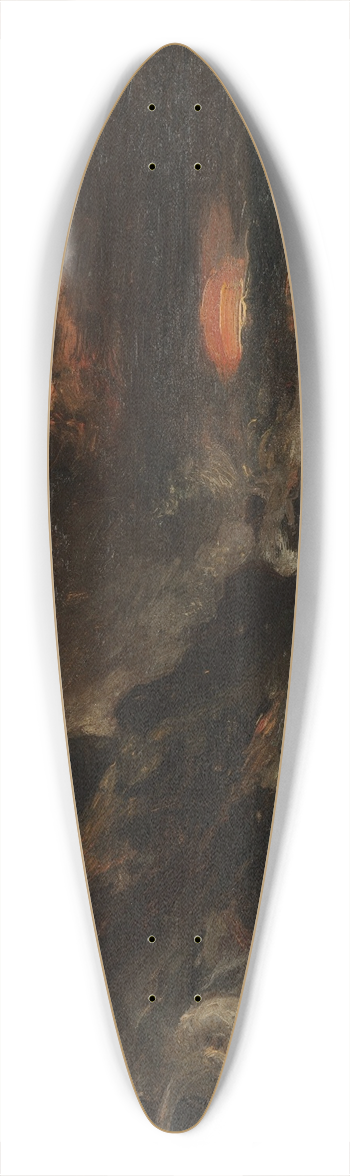Eugne Isabey - A Storm off the Normandy Coast 39.3 inch art pintail longboard deck