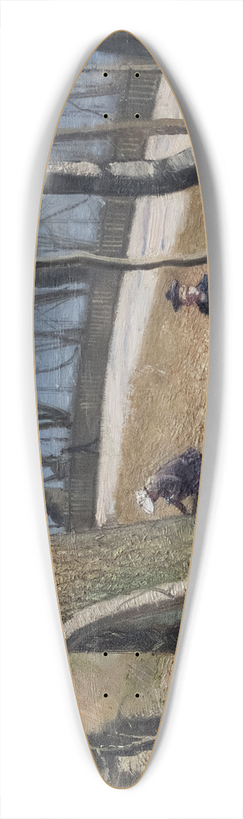 Eugne Jansson - Hepatica 39.3 inch art pintail longboard deck