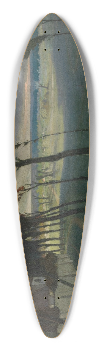 Eugne Laermans - Storm 39.3 inch art pintail longboard deck