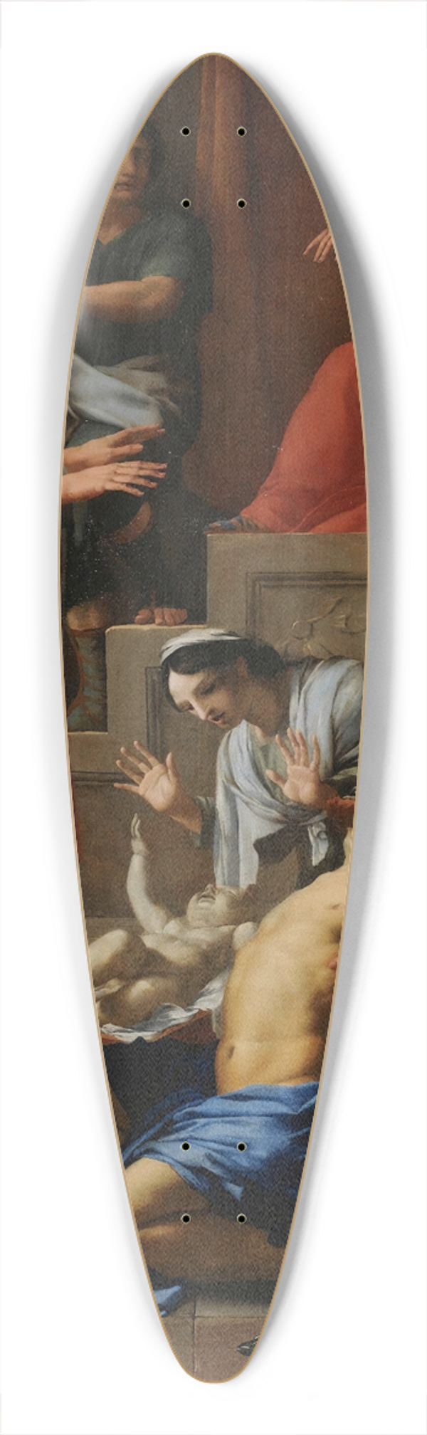 Eustache Le Sueur - Saint Paul Exorcizing A Possessed Man 39.3 inch art pintail longboard deck