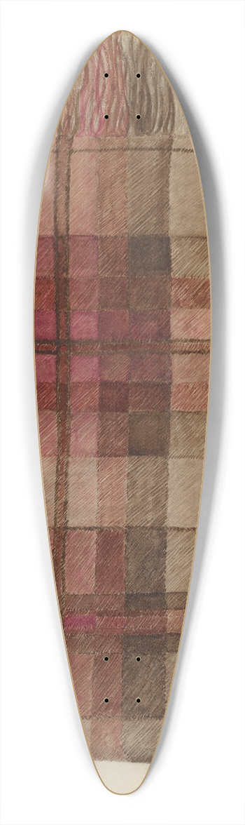 Eva Wilson - Shawl (Plaid) 39.3 inch art pintail longboard deck