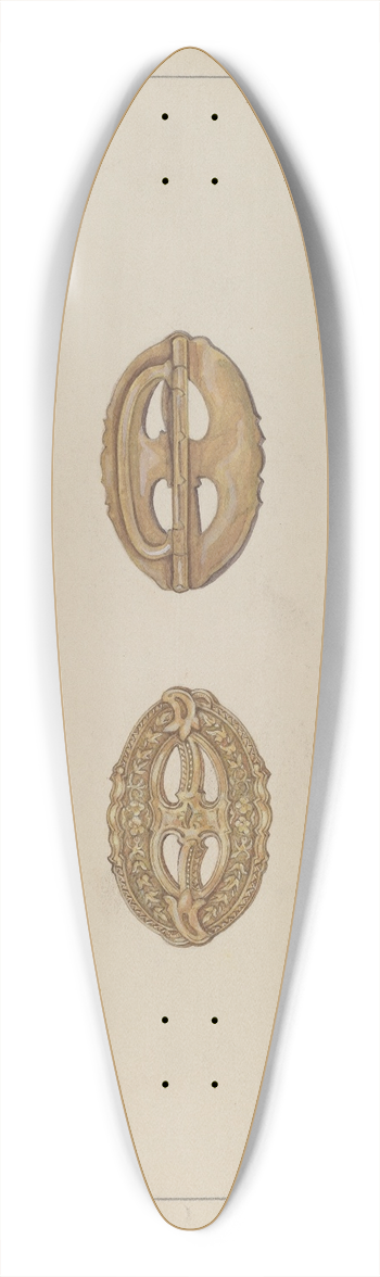 Evelyn Bailey - Buckle 39.3 inch art pintail longboard deck