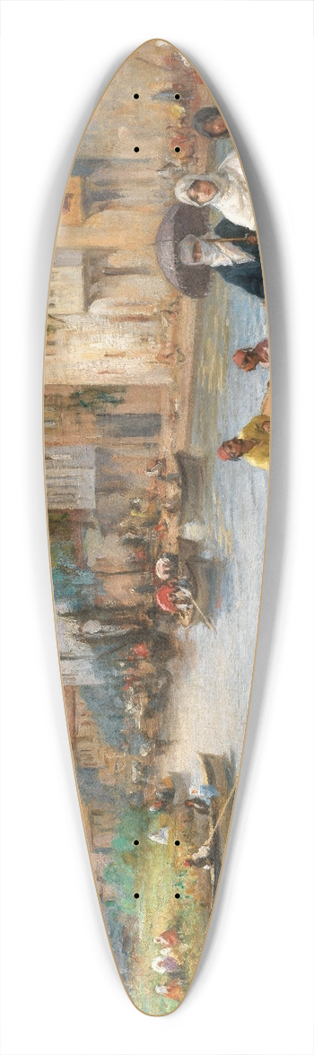 Fausto Zonaro - Sunday Promenade in Gksu 39.3 inch art pintail longboard deck