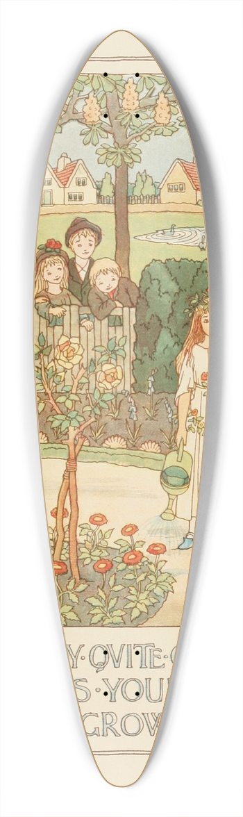 F. D. Bedford - Mistress Mary 39.3 inch art pintail longboard deck