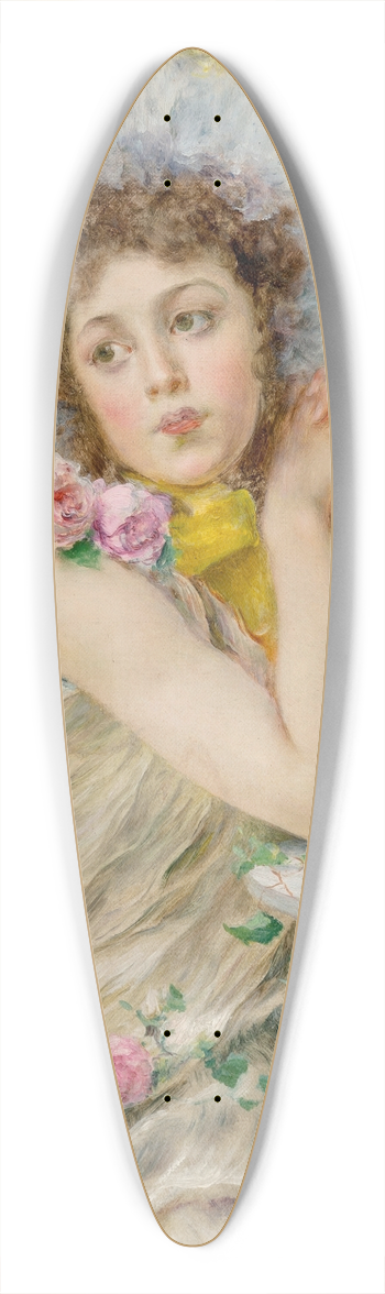 Federico Andreotti - Lost in thought 39.3 inch art pintail longboard deck