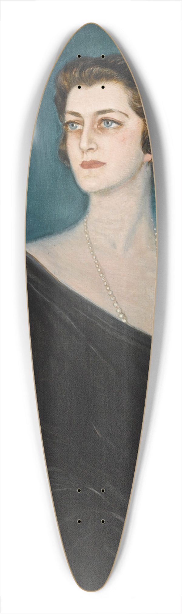 Federico Beltrn Masss - A portrait of May Fleishhacker 39.3 inch art pintail longboard deck