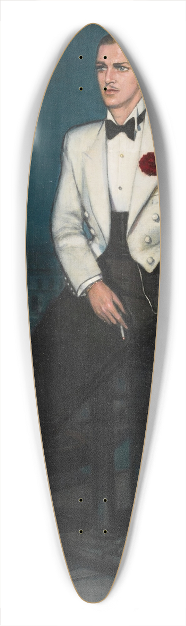 Federico Beltrn Masss - Douglas Fairbanks, Jr. 39.3 inch art pintail longboard deck