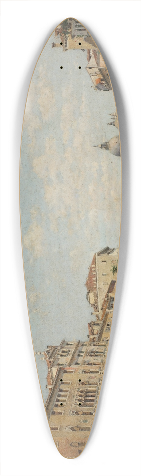 Federico del Campo - View of the Grand Canal of Venice 39.3 inch art pintail longboard deck
