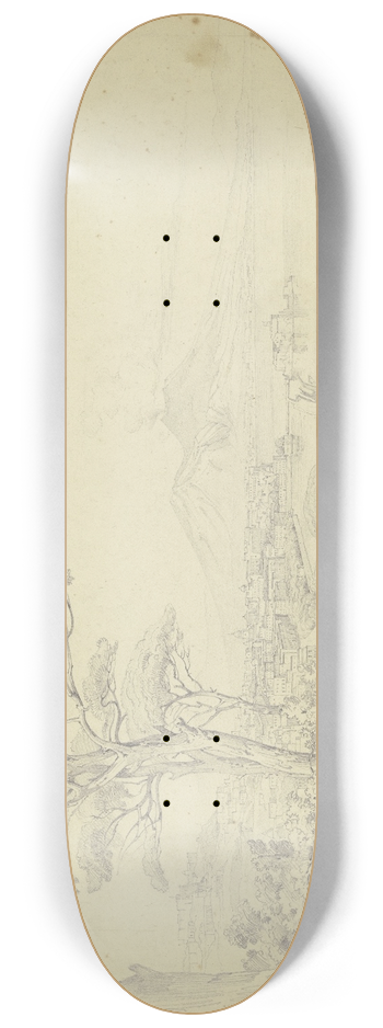 Carl Morgenstern - The Gulf of Naples 8.25 inch art skate deck