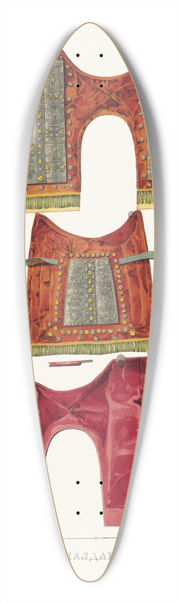 Fedor Grigoryevich Solntsev - Chaldar II 39.3 inch art pintail longboard deck