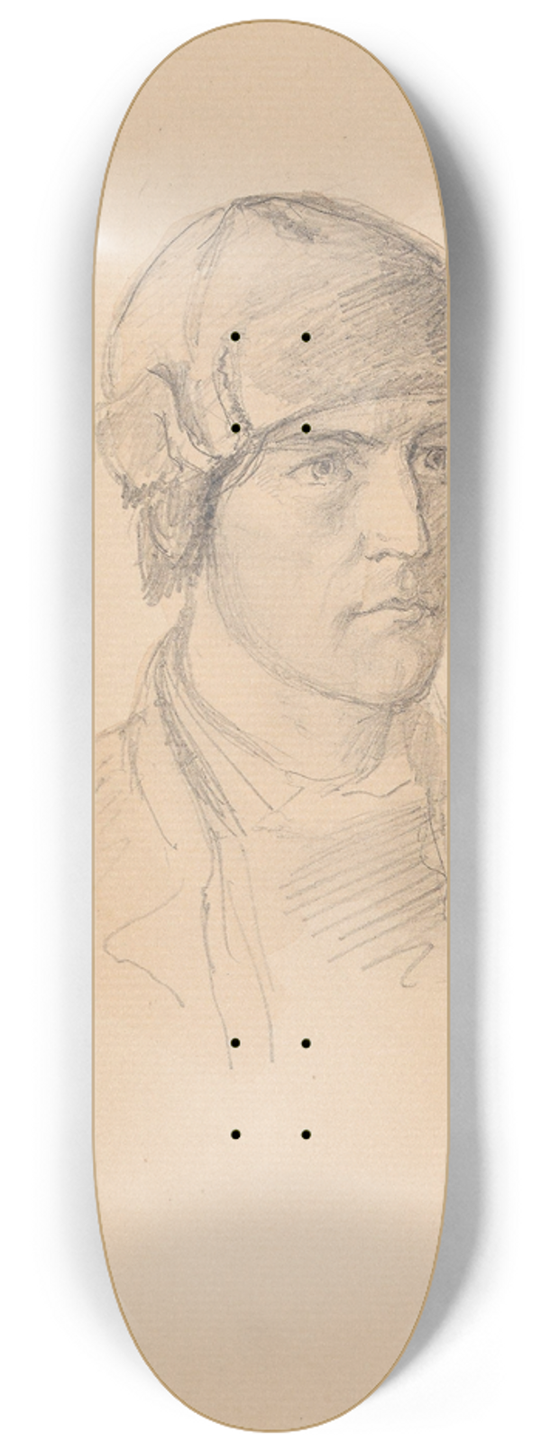 Adolph Tidemand - Mannsportrett, Maristuen 8.25 inch art skate deck