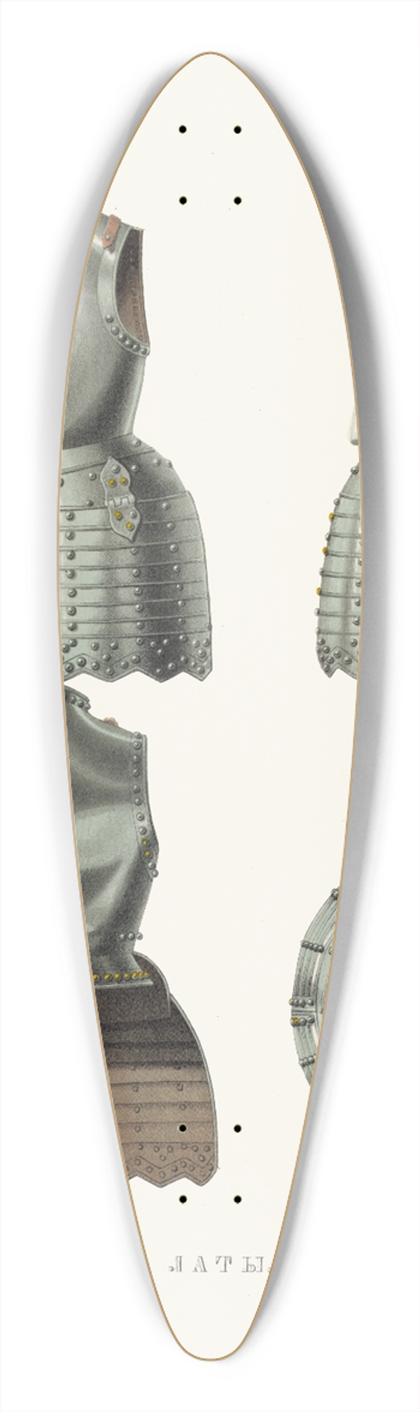 Fedor Grigoryevich Solntsev - Laty 39.3 inch art pintail longboard deck