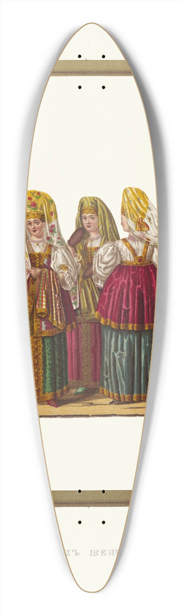 Fedor Grigoryevich Solntsev - Odezhda Tverskikh zhenshchin i devits 39.3 inch art pintail longboard deck
