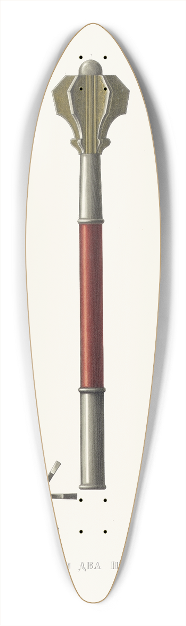 Fedor Grigoryevich Solntsev - Pernat i dva shestopera 39.3 inch art pintail longboard deck