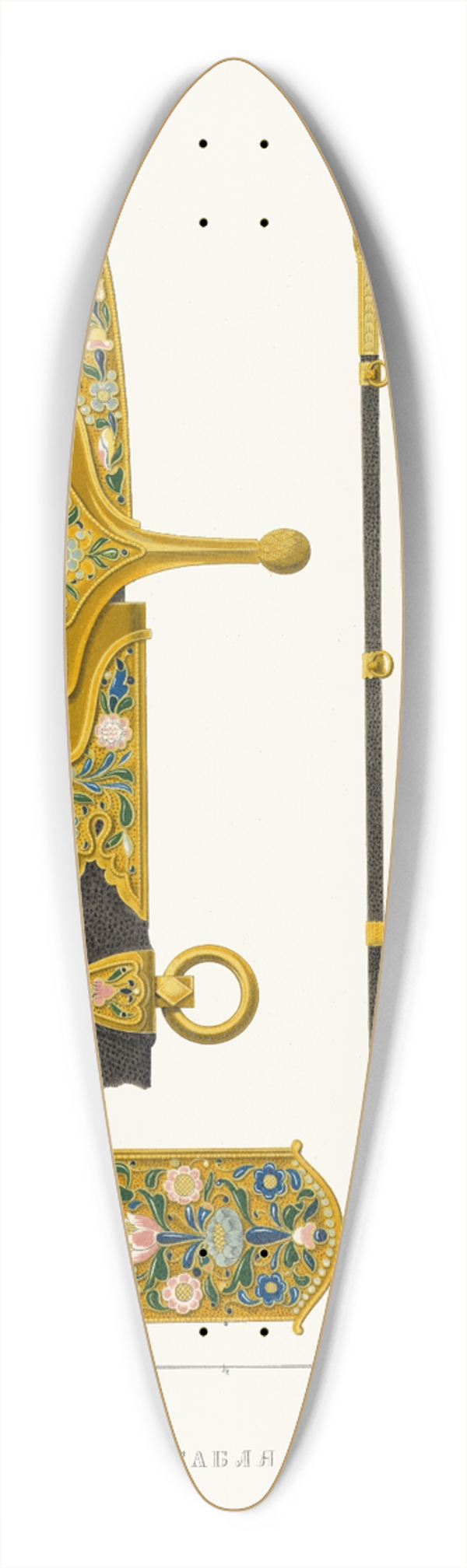 Fedor Grigoryevich Solntsev - Sablia 39.3 inch art pintail longboard deck