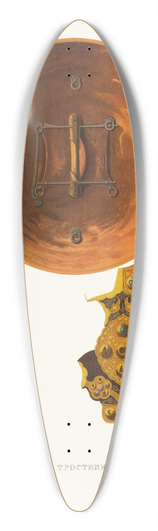 Fedor Grigoryevich Solntsev - Shchit trostnikovyi. (izobrazhenie 2.) 39.3 inch art pintail longboard deck