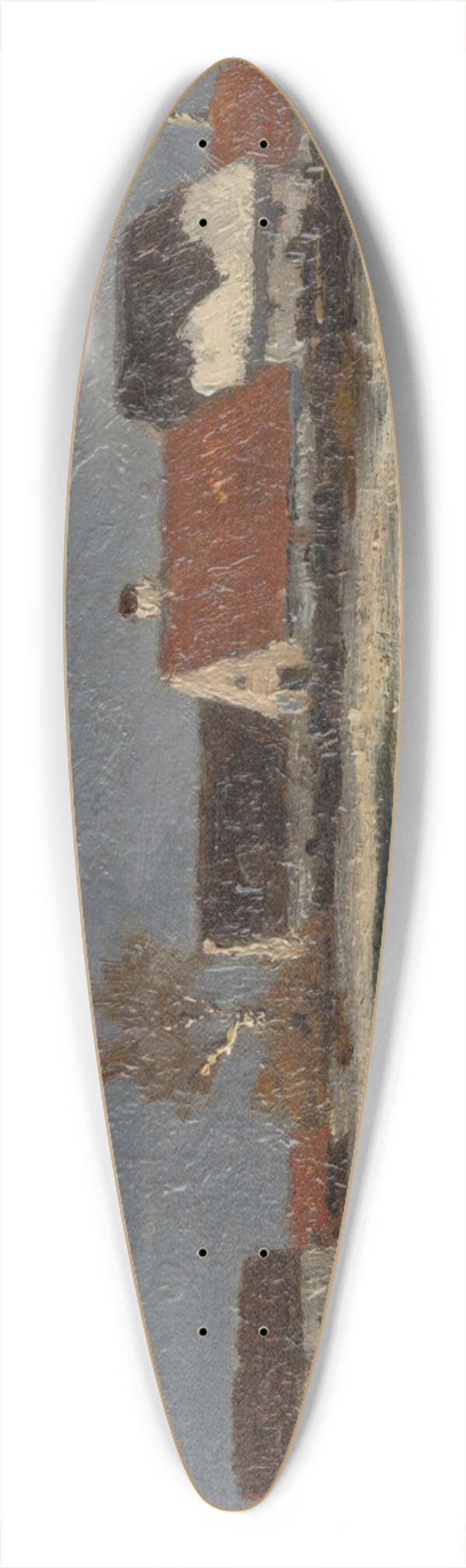 Felicin Moczik - Early Spring 39.3 inch art pintail longboard deck