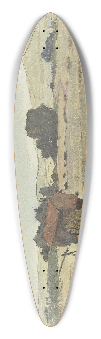 Ferdinand Balzer - Shepherds cart 39.3 inch art pintail longboard deck