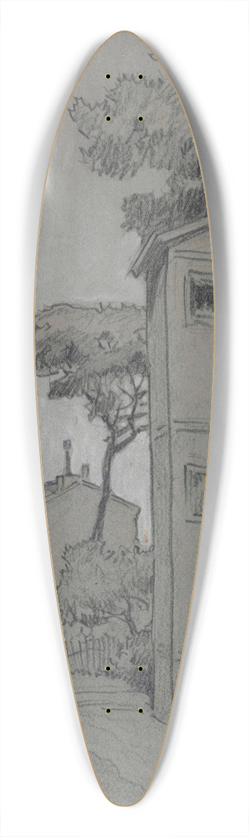 Ferdinand Boberg - 24, rue Norvins 39.3 inch art pintail longboard deck