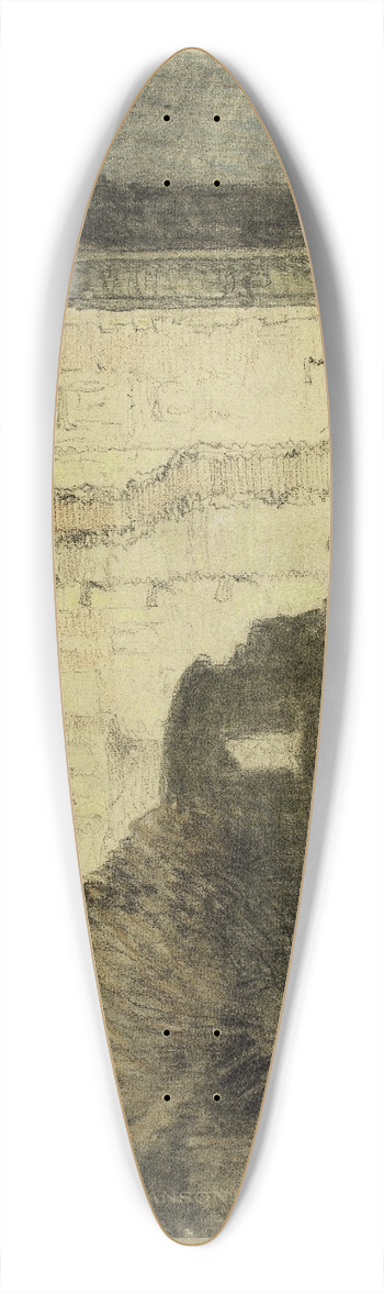 Ferdinand Boberg - Dmolition le long du boulevard Haussmann prs du grand magasin Le Printemps 39.3 inch art pintail longboard deck