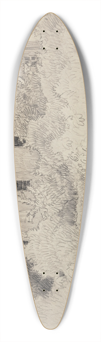 Ferdinand Boberg - Jardin et maison rue Cortot, 12, 14 39.3 inch art pintail longboard deck