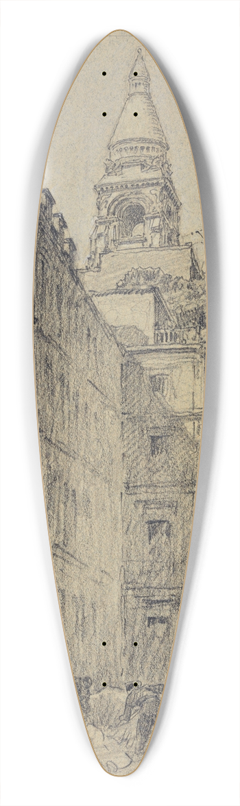 Ferdinand Boberg - Le passage Cottin 39.3 inch art pintail longboard deck