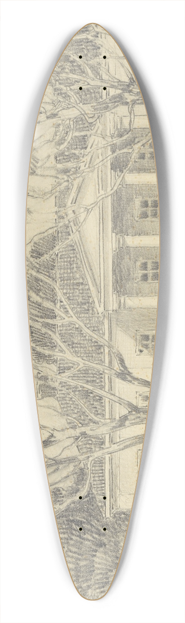 Ferdinand Boberg - Marielund 39.3 inch art pintail longboard deck