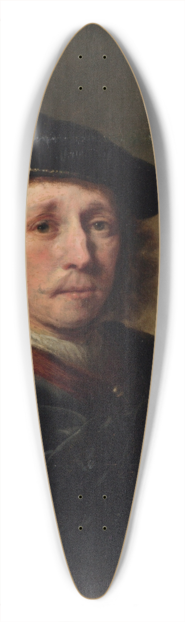 Ferdinand Bol - Portrait of a Man 39.3 inch art pintail longboard deck