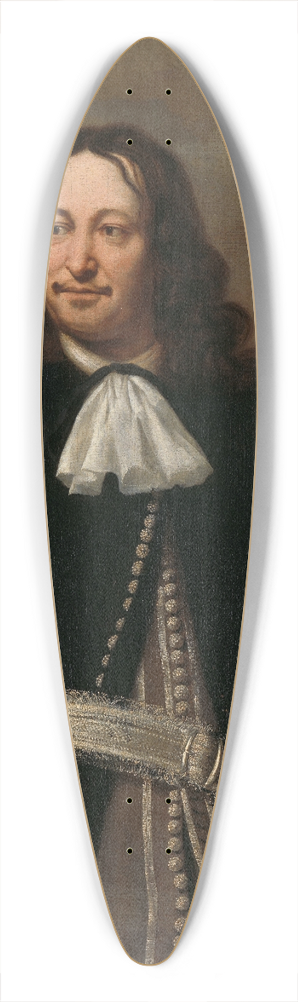 Ferdinand Bol - Portrait of a Naval Officer, probably Vice-Admiral Aert van Nes (1626-1693) 39.3 inch art pintail longboard deck