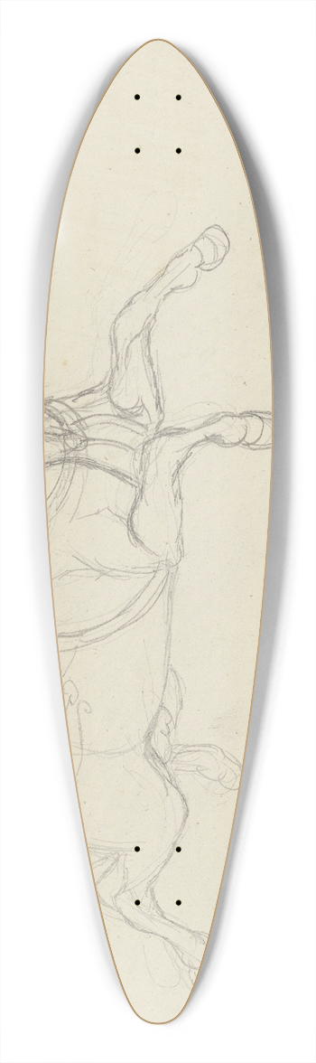 Ferdinand Fellner - Durchgegangenes gesatteltes Pferd 39.3 inch art pintail longboard deck