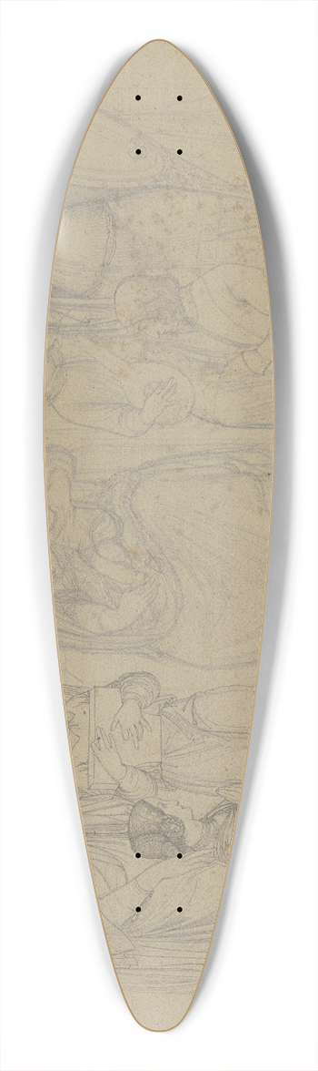 Ferdinand Fellner - Madonna mit dem Heiligen Georg, der Heiligen Agnes sowie einem Stifter und dessen Frau, vermutlich aus der Fellnerschen Familie 39.3 inch art pintail longboard deck