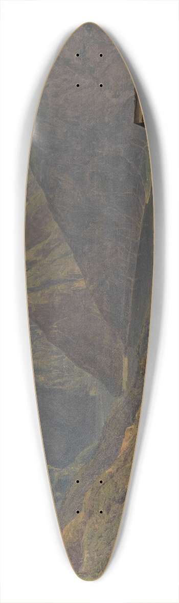 Ferdinand Georg Waldmller - Ansicht des Dachsteins mit dem Hallstttersee von der Htteneckalpe bei Ischl 39.3 inch art pintail longboard deck