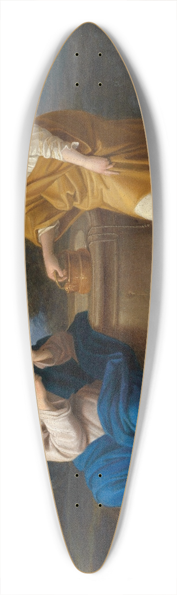 Ferdinand Georg Waldmller - Christ And The Samaritan Woman 39.3 inch art pintail longboard deck
