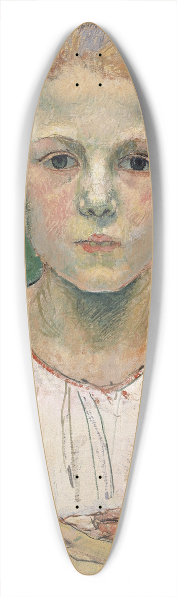 Ferdinand Hodler - Portrait Of Kthe Von Bach (In The Garden) 39.3 inch art pintail longboard deck