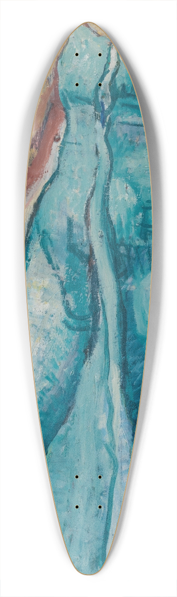 Ferdinand Hodler - Single Figure Study For gaze Into Infinity 39.3 inch art pintail longboard deck