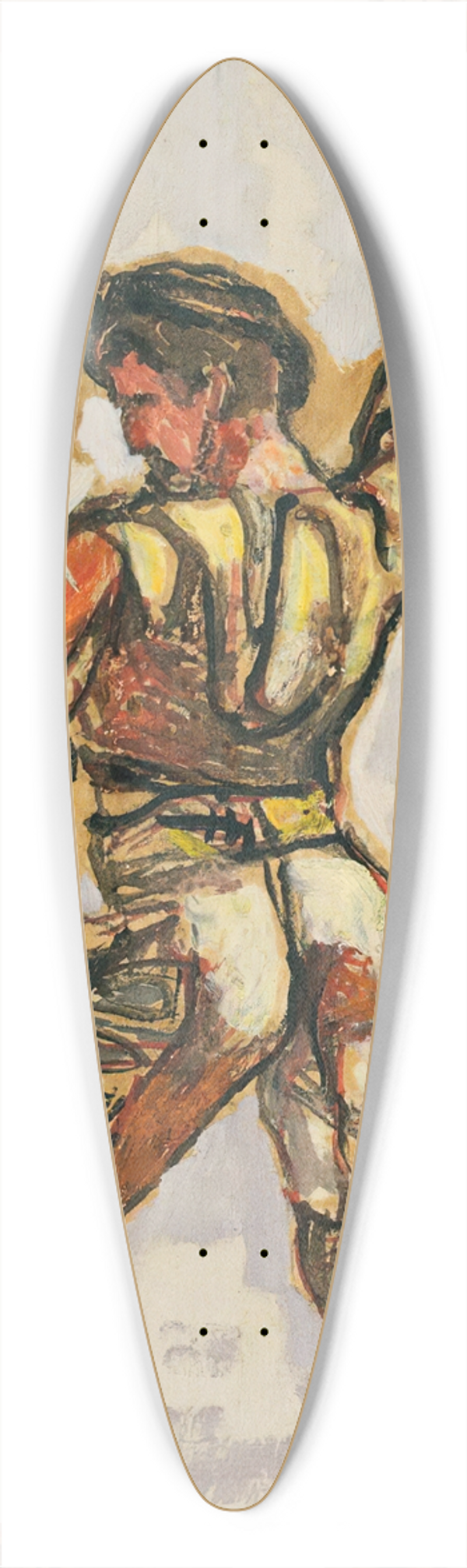 Ferdinand Hodler - Taker From The Oath In Left Profile For unanimity 39.3 inch art pintail longboard deck