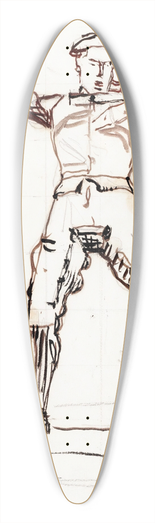 Ferdinand Hodler - The Speaker 39.3 inch art pintail longboard deck