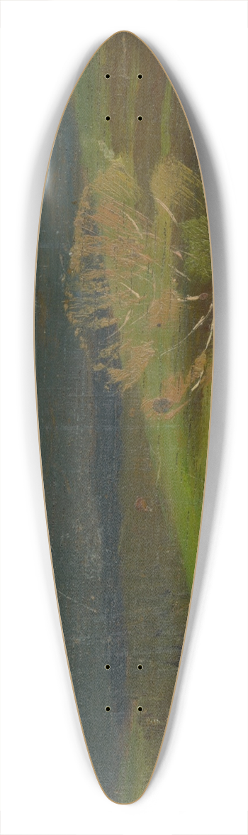 Ferdinand Katona - Landscape from under the High Tatras 39.3 inch art pintail longboard deck