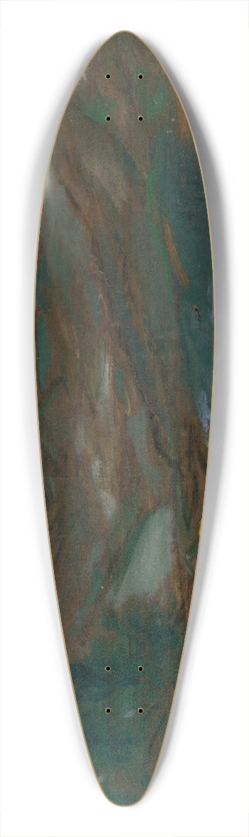 Ferdinand Katona - Mountain Landscape 39.3 inch art pintail longboard deck