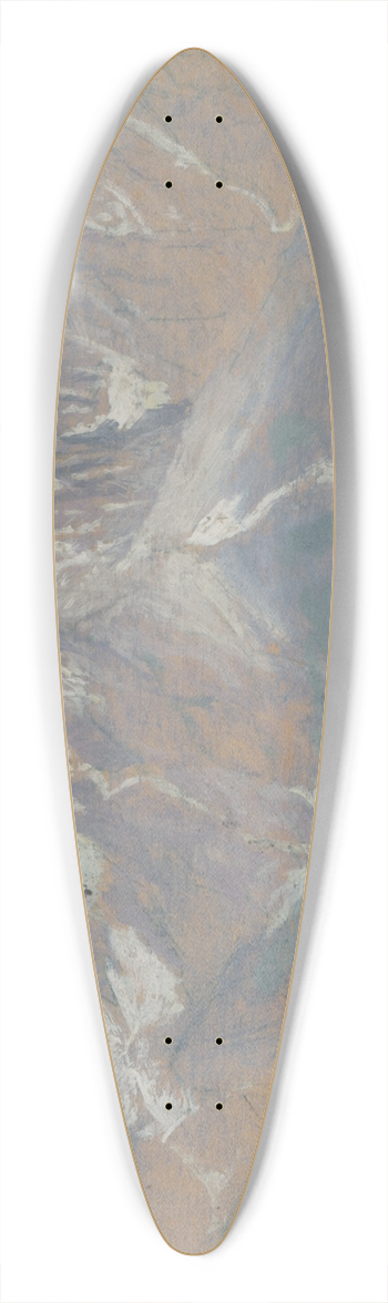 Ferdinand Katona - View of the High Tatras 39.3 inch art pintail longboard deck