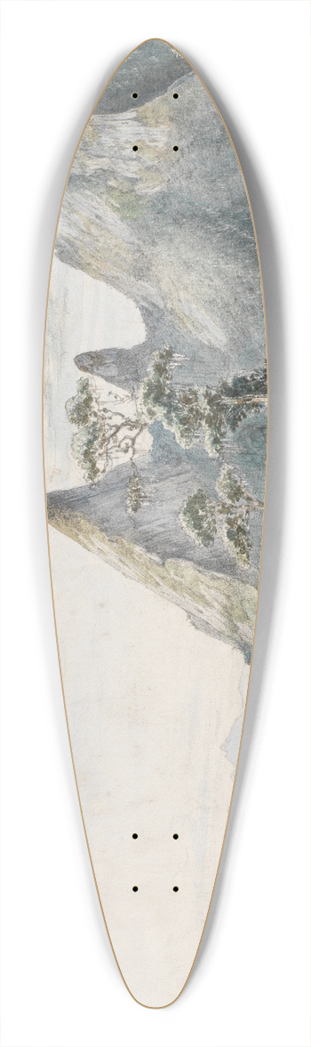 Ferdinand Keller - Blick zum Orgelgebirge 39.3 inch art pintail longboard deck
